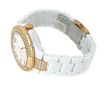 RELÓGIO GUESS - BRANCO COM DOURADO